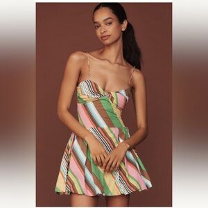 Anthropologie Multicolor Striped Dress
